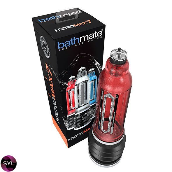 Гідропомпа Bathmate Hydromax 7 Red (X30), для члена довжиною від 12,5 до 18 см, діаметр до 5 см HM-30-BR SafeYourLove