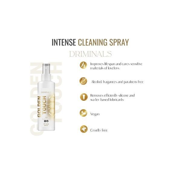 Очищувач для іграшок Driminals Golden Touch без спирту, 125 мл DR934028 SafeYourLove
