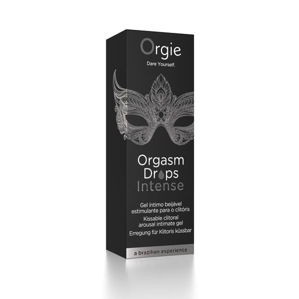 Krople stymulujące łechtaczkę ORGASM DROPS INTENSE, 30 ml intensywne działanie Orgie (Brazylia-Portugalia)