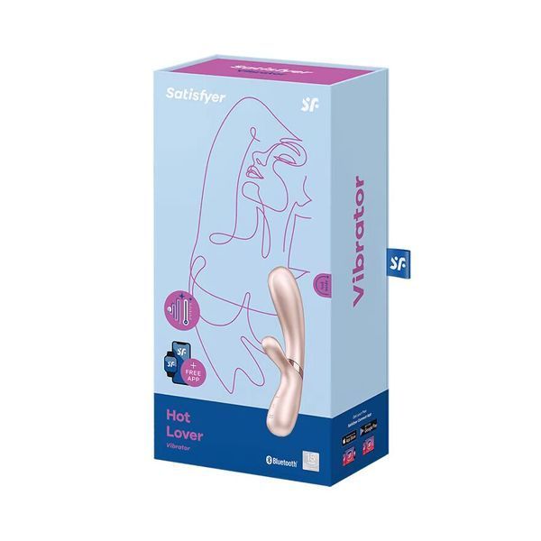 Бежевий смарт вібратор-кролик із підігрівом Satisfyer Hot Lover SO5543 SafeYourLove