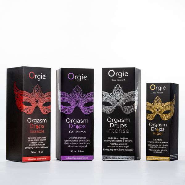 Krople stymulujące łechtaczkę ORGASM DROPS INTENSE, 30 ml intensywne działanie Orgie (Brazylia-Portugalia)