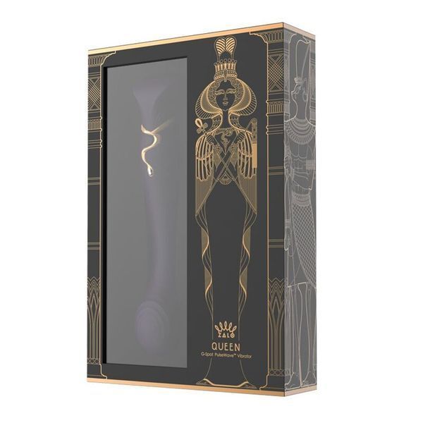 Zalo 3w1 Smart Vibrator &mdash; Queen Twilight, pulsująca perła i pr&oacute;żnia, kryształ Swarovskiego, Purple