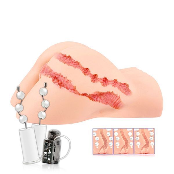 Kokos Hera Hip Real 2WayPlus Masturbator with Massage and Vibration Function