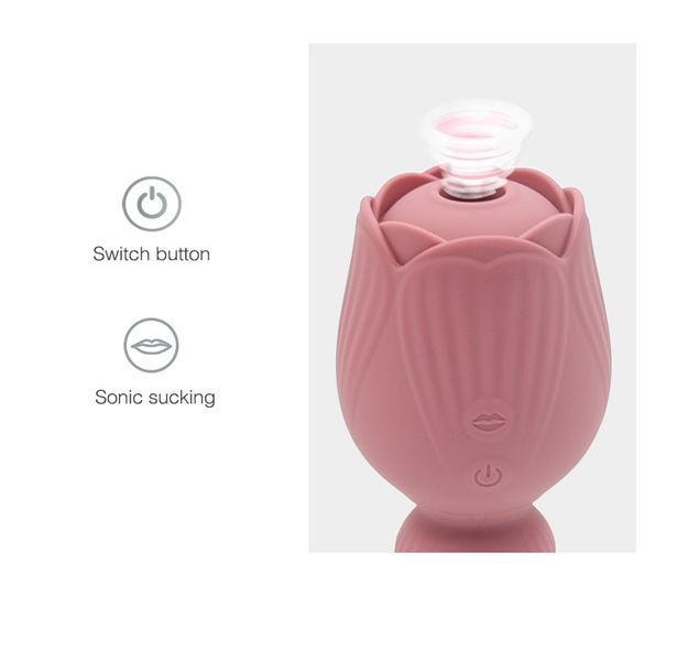 Вибратор для клитора-цветок двусторонний Sweet Em Velvet Lure 89707 фото