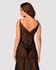 Полупрозрачная длинная сорочка Obsessive Estiqua chemise, ассиметричный крой SO7263 фото 2