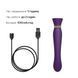 Zalo 3w1 Smart Vibrator &mdash; Queen Twilight, pulsująca perła i pr&oacute;żnia, kryształ Swarovskiego, Purple