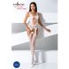 Бодістокінг Passion BS057 white, комбінезон, імітація панчох і пояса PBS057W фото 2 Safeyourlove