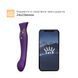 Zalo 3w1 Smart Vibrator &mdash; Queen Twilight, pulsująca perła i pr&oacute;żnia, kryształ Swarovskiego, Purple