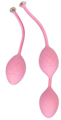 Роскошные вагинальные шарики PILLOW TALK - Frisky с кристаллом, диаметр 3,2см, вес 49-75гр SO2721 фото