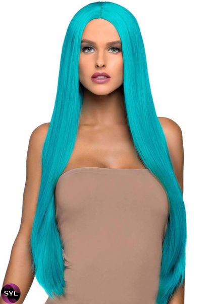 Перука Leg Avenue 33″ Long straight center part wig turquoise SO8591 SafeYourLove