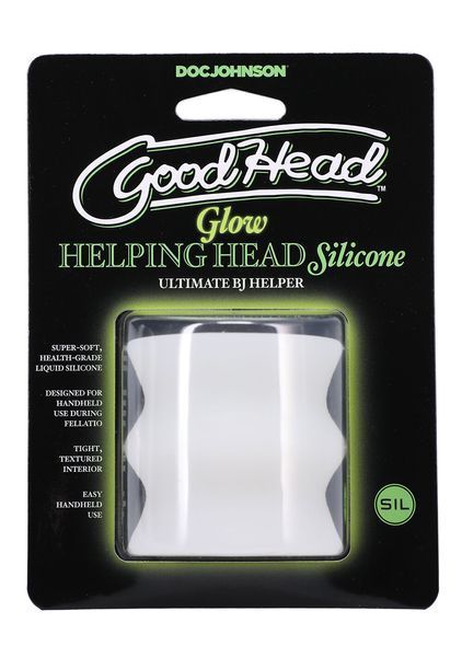 Мастурбатор Doc Johnson GoodHead - Glow Helping Head Silicone SX2523 SafeYourLove