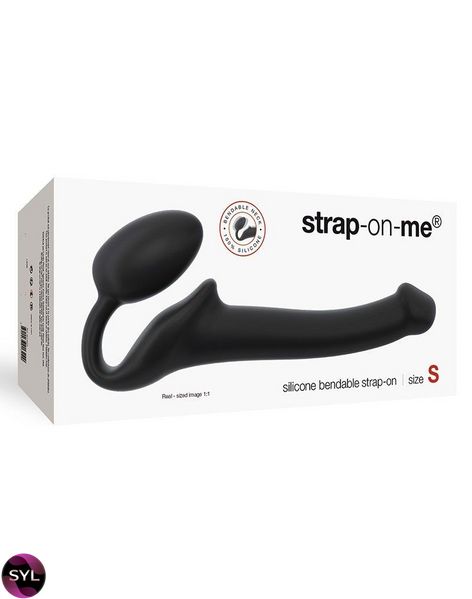 Безремінний страпон Strap-On-Me Black S, повністю регульований, діаметр 2,7 см SO2710 SafeYourLove