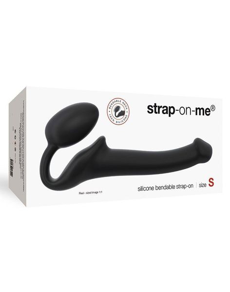 Безремневой страпон Strap-On-Me Black S, полностью регулируемый, диаметр 2,7см SO2710 фото