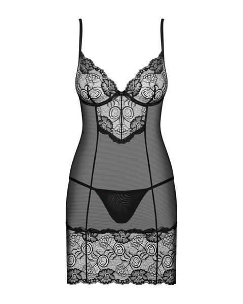 (SALE) Obsessive Alluria chemise & thong, size S/M