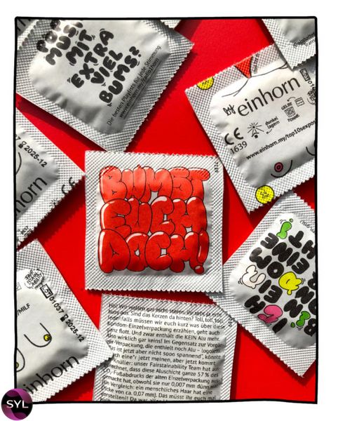 Упаковка 7шт веганских презервативов Einhorn Jungle 7шт веганских презервативов UCIU000845 фото
