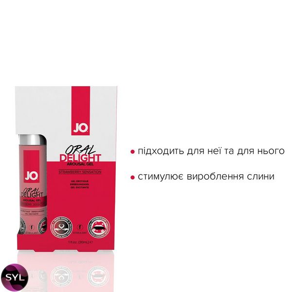 Гель для оральних пестощів System JO Oral Delight, 30мл ефект холод-тепло SO1496 SafeYourLove