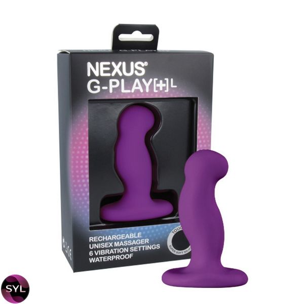 Вібромасажер простати Nexus G-Play Plus L Purple, макс діаметр 3,5 см, перезаряджається GPL002 SafeYourLove