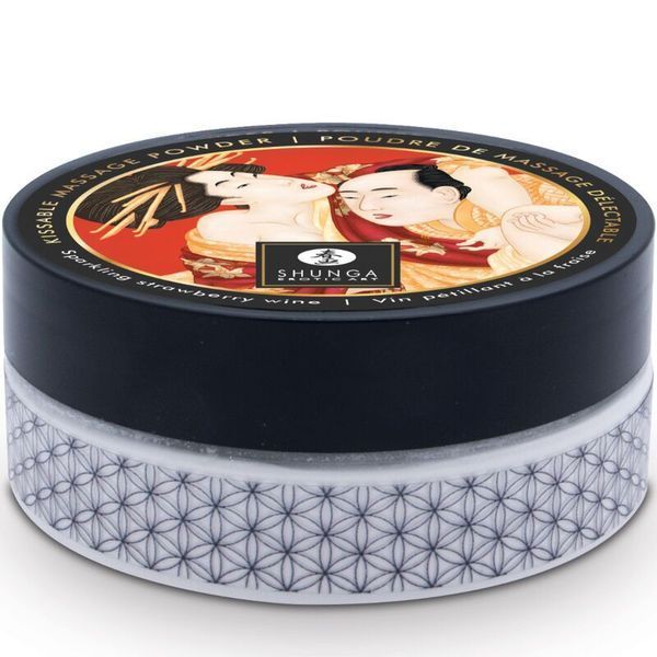 Delicious powder for oral caress Shunga Body Powder &ndash; Sparkling Strawberry Wine (75 g)