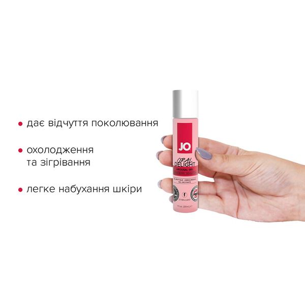 Żel do pieszczot jamy ustnej System JO Oral Delight, 30 ml, efekt zimnego i ciepłego