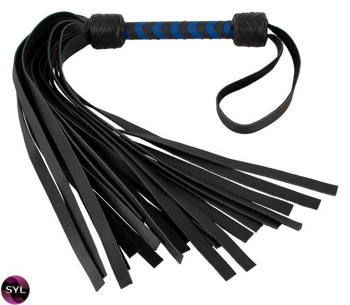 Флогер шкіряний Leather flogger black/royal 20405651000 SafeYourLove