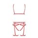 Комплект білизни MAGALI SET OpenBra red - Passion Exclusive: стрепи: ліф, трусики і пояс PS23801 фото 5 Safeyourlove