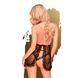Zestaw: koszula i majtki w stylu Penthouse z lat 60. &ndash; Libido Boost, kolor Black, rozmiar S