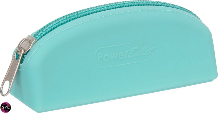 Сумка для зберігання секс-іграшок PowerBullet - Silicone Storage Zippered Bag Teal SO5561 SafeYourLove