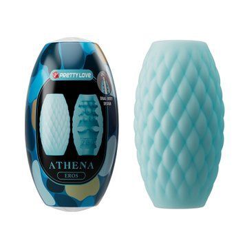 Голубой мастурбатор яйцо PRETTY LOVE Athena Eros, 7.6 х 4.2 см BM-00900T99-3 фото