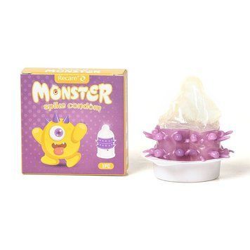 Насадка на член Recare Yellow Monster Spike Condom (презерватив з рядами пухирців та шипів) SX3354 SafeYourLove