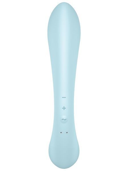 Голубой вибратор-кролик Satisfyer Triple Oh SO7781 фото