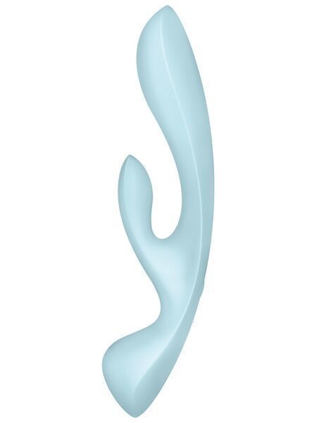 Голубой вибратор-кролик Satisfyer Triple Oh SO7781 фото