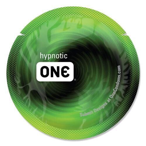 Zestaw prezerwatyw ONE Glowing Pleasures, 100 szt., świecących w ciemności, ze środkiem nawilżającym, opakowanie tubowe