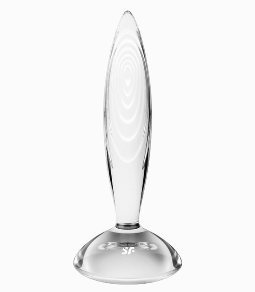 Glass anal plug Satisfyer Sparkling Crystal transparent