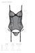 Gorset Passion LEAFA CORSET czarny L/XL - ECO Passion
