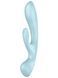 Голубой вибратор-кролик Satisfyer Triple Oh SO7781 фото 1