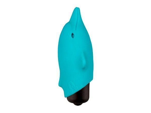 Mini dolphin vibrator, Adrien Lastic Pocket Vibe Flippy Blue, 7.5 x 2.5 cm, Light Blue