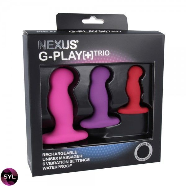 Набір вібромасажерів простати Nexus G-Play Trio Plus, макс діаметр 2,3-3,0-3,5 см, для новачків SO2142 SafeYourLove