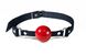 Кляп силіконовий Feral Feelings Silicon Ball Gag Black/Red, чорний ремінець, червона кулька SO8266 фото 1 Safeyourlove