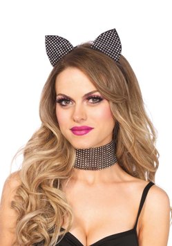 Leg Avenue Cat ear headband & choker set SO7952 SafeYourLove