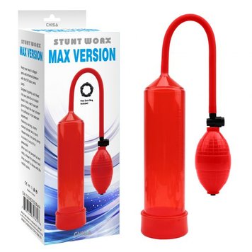 Помпа Chisa Max Version Penis Pump, Red CH65765 фото