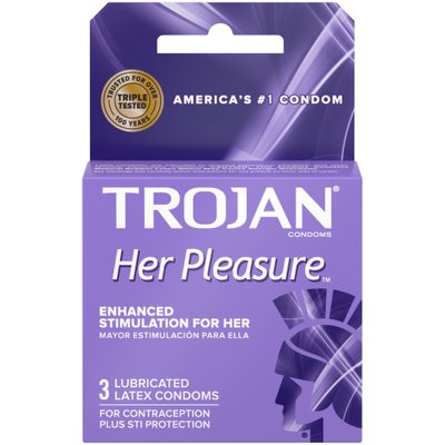 Упаковка 3шт Trojan Her Pleasure Sensation UCIU001147 SafeYourLove
