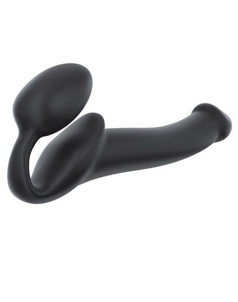 Strap-On-Me Czarny pasek bez ramiączek M, w pełni regulowany, średnica 3,3 cm