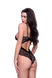 Body koronkowe SEXY STRAPPY LACE TEDDY BLACK, S/M
