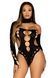 Body Leg Avenue Seamless thong back bodysuit Black One Size