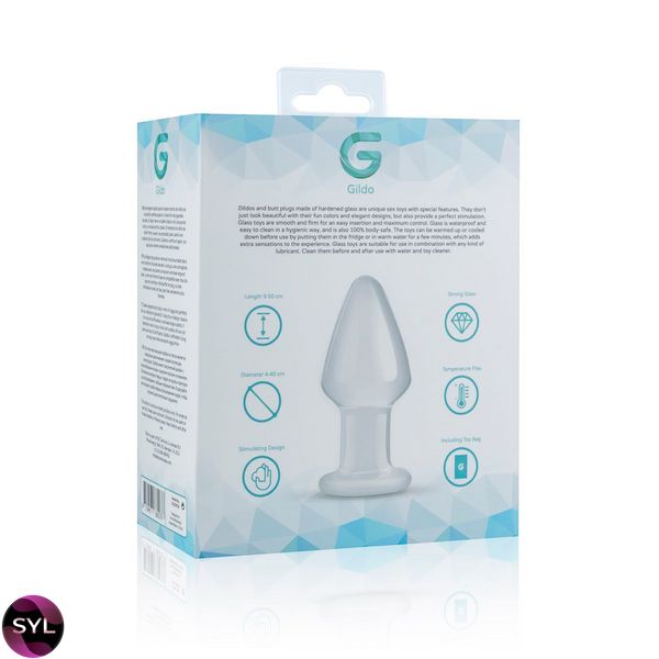 Скляна анальна пробка Gildo Glass Buttplug No. 25 SO4416 SafeYourLove