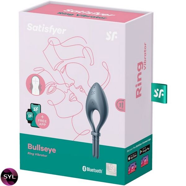 Ерекційне смарт віброкільце ласо з регулюванням розміру Satisfyer Bullseye SO6121 SafeYourLove