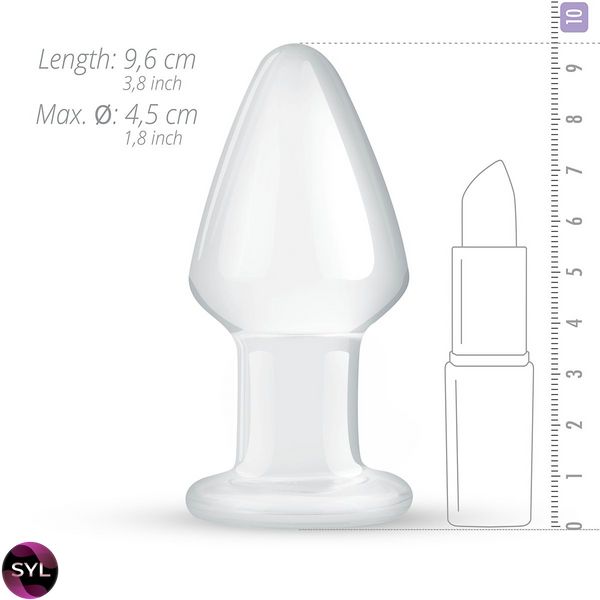 Скляна анальна пробка Gildo Glass Buttplug No. 25 SO4416 SafeYourLove