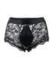 Sexy Black Lace Star Night Briefs for Men, S