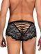 Sexy Black Lace Star Night Briefs for Men, S