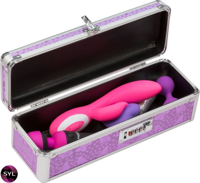 Кейс для зберігання секс-іграшок BMS Factory - The Toy Chest Lokable Vibrator Case Purple з кодовим SO5562 SafeYourLove